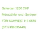 Safescan 1250 CHF Münzzähler und -Sortierer