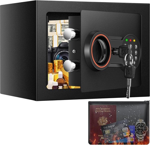 Mini Safe Tresor mit Zahlenschloss Schlüssel,