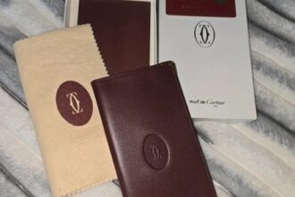Cartier Portemonnaie rot Geldbörse mit Originalbox