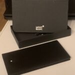 Montblanc Brieftasche edel LEDER glatt Schwarz