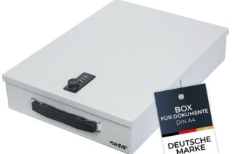 141307 Abschließbare Dokumentenkassette mit Zahlenschloss |