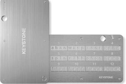 Crypto Seed Storage Wallet, Metall Kapsel,