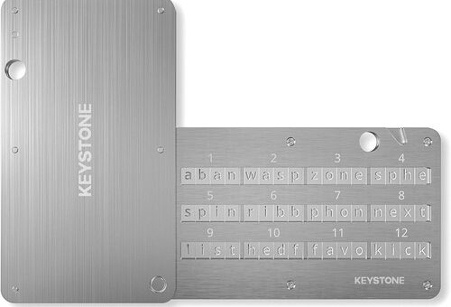 Crypto Seed Storage Wallet, Metall Kapsel,