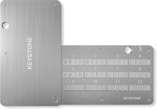 Crypto Seed Storage Wallet, Metall Kapsel,