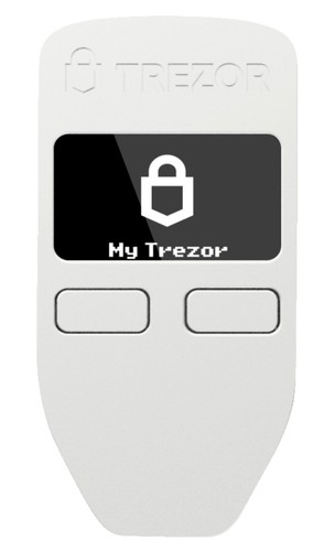 TREZOR Model One - White Bitcoin
