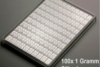 100 x 1 Gramm Silberbarren -