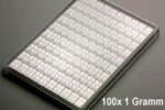 100x 1 Gramm Silberbarren - Silbertafel
