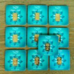 10x Goldbarren á 0,10 Gramm NZP