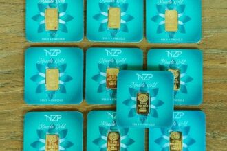 10x Goldbarren á 0,10 Gramm NZP